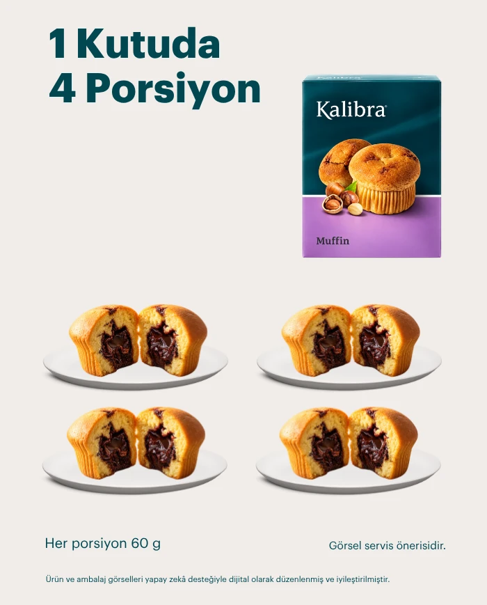 Kakao ve Fındık Dolgulu Muffin | SDM Kalibra