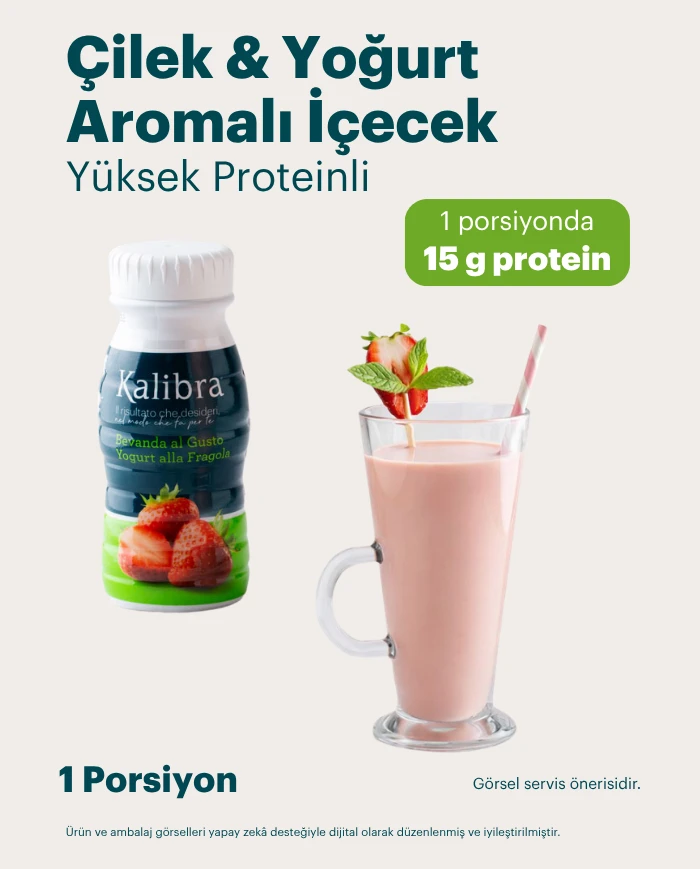 Çilek & Yoğurt Aromalı Şeker İlavesiz İçecek | SDM Kalibra