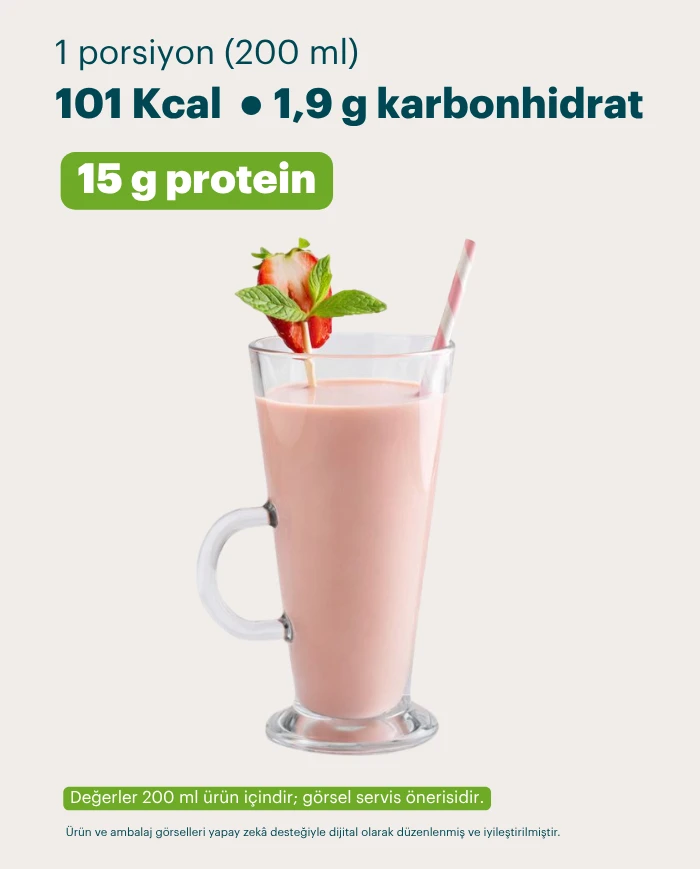 Çilek & Yoğurt Aromalı Şeker İlavesiz İçecek | SDM Kalibra