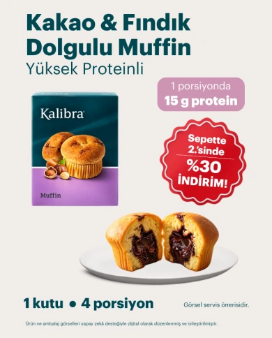 Kakao ve Fındık Dolgulu Muffin | SDM Kalibra