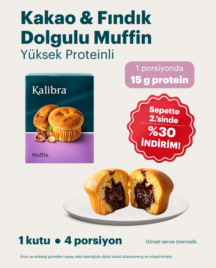 Kakao ve Fındık Dolgulu Muffin | SDM Kalibra