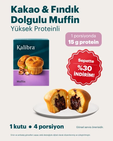 Kakao ve Fındık Dolgulu Muffin | SDM Kalibra
