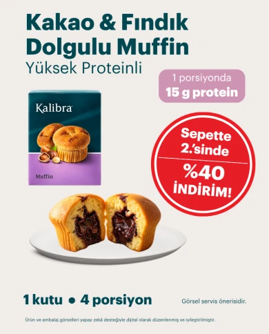 Kakao ve Fındık Dolgulu Muffin | SDM Kalibra