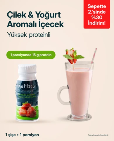 Çilek & Yoğurt Aromalı Şeker İlavesiz İçecek | SDM Kalibra
